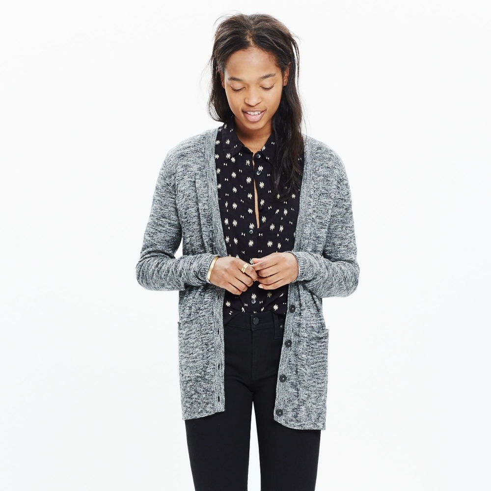Madewell Marled Graduate Cardigan